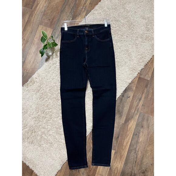 J Brand 28 Metropol Dark Wash Sleek Form-Hugging High Rise Maria Skinny Jeans - Picture 1 of 8